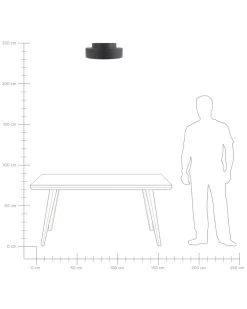 Lampadario a LED MOEI Metallo Nero
