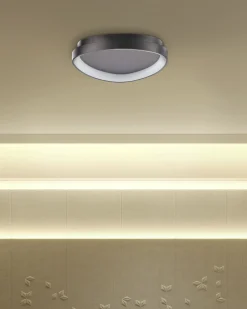 Lampadario a LED NANDING Metallo Nero