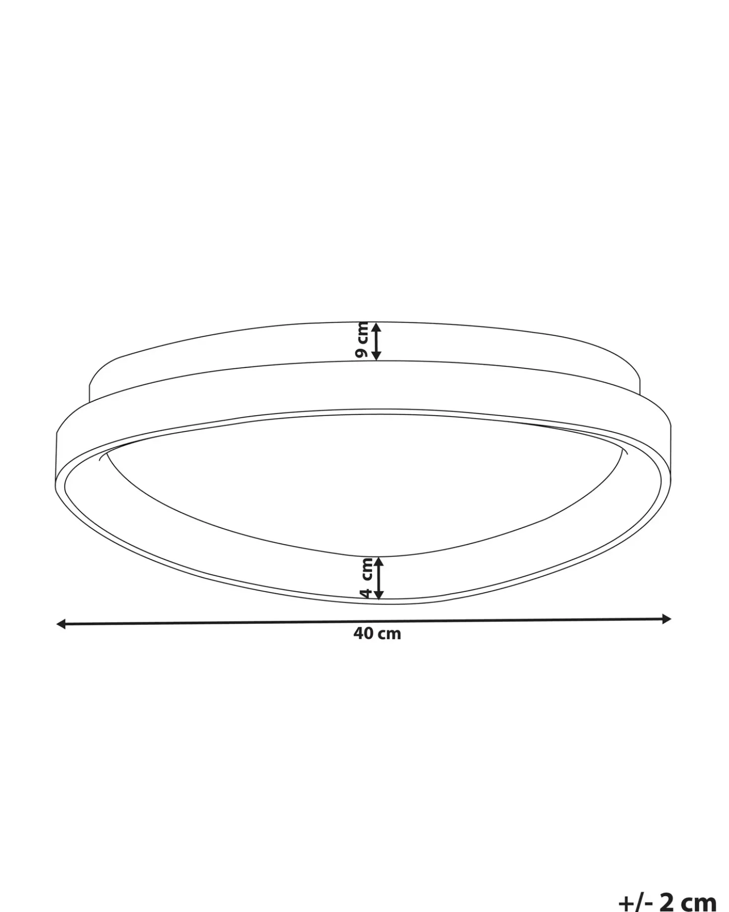 Lampadario a LED NANDING Metallo Nero