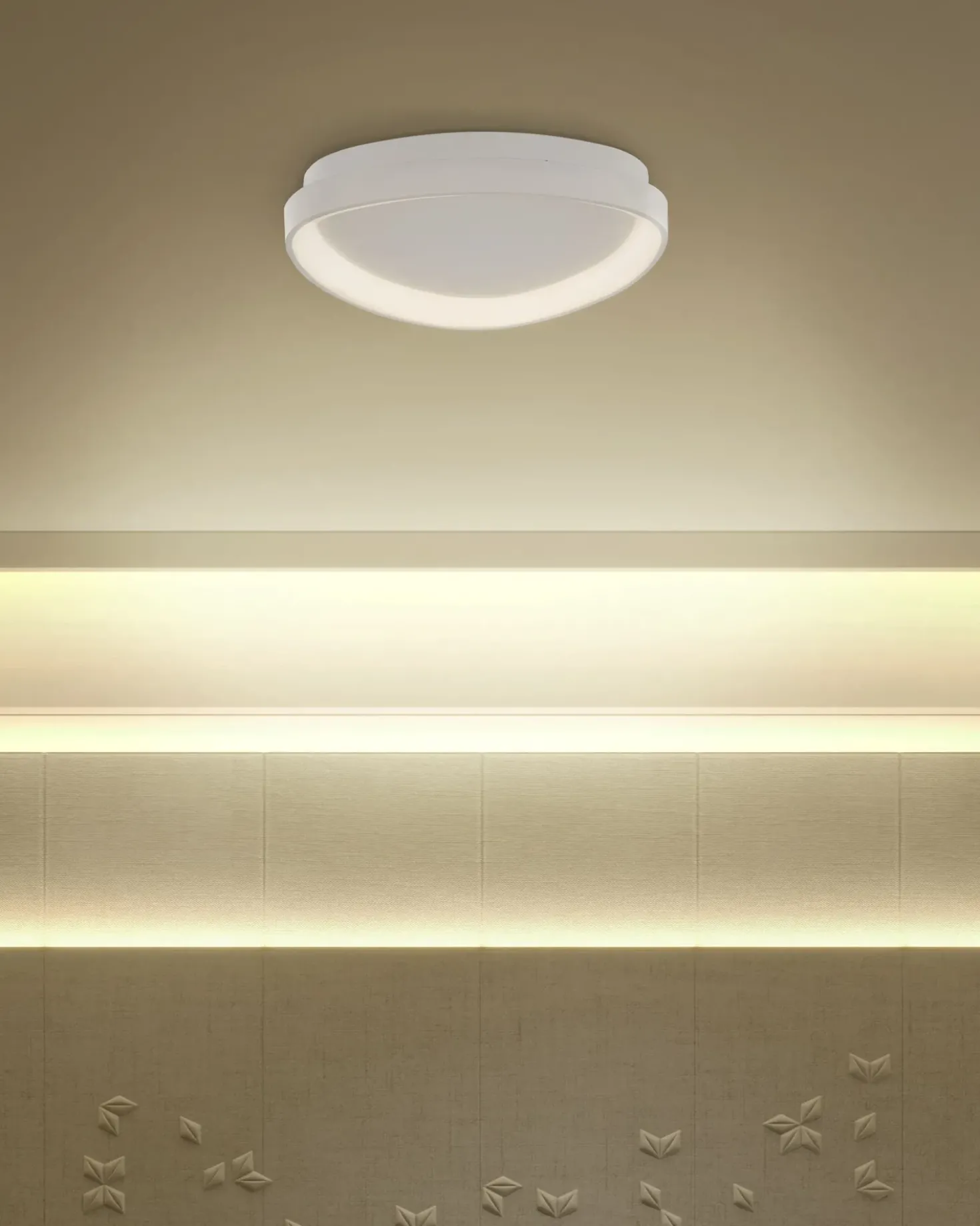 Lampadario a LED NANDING Metallo Bianco