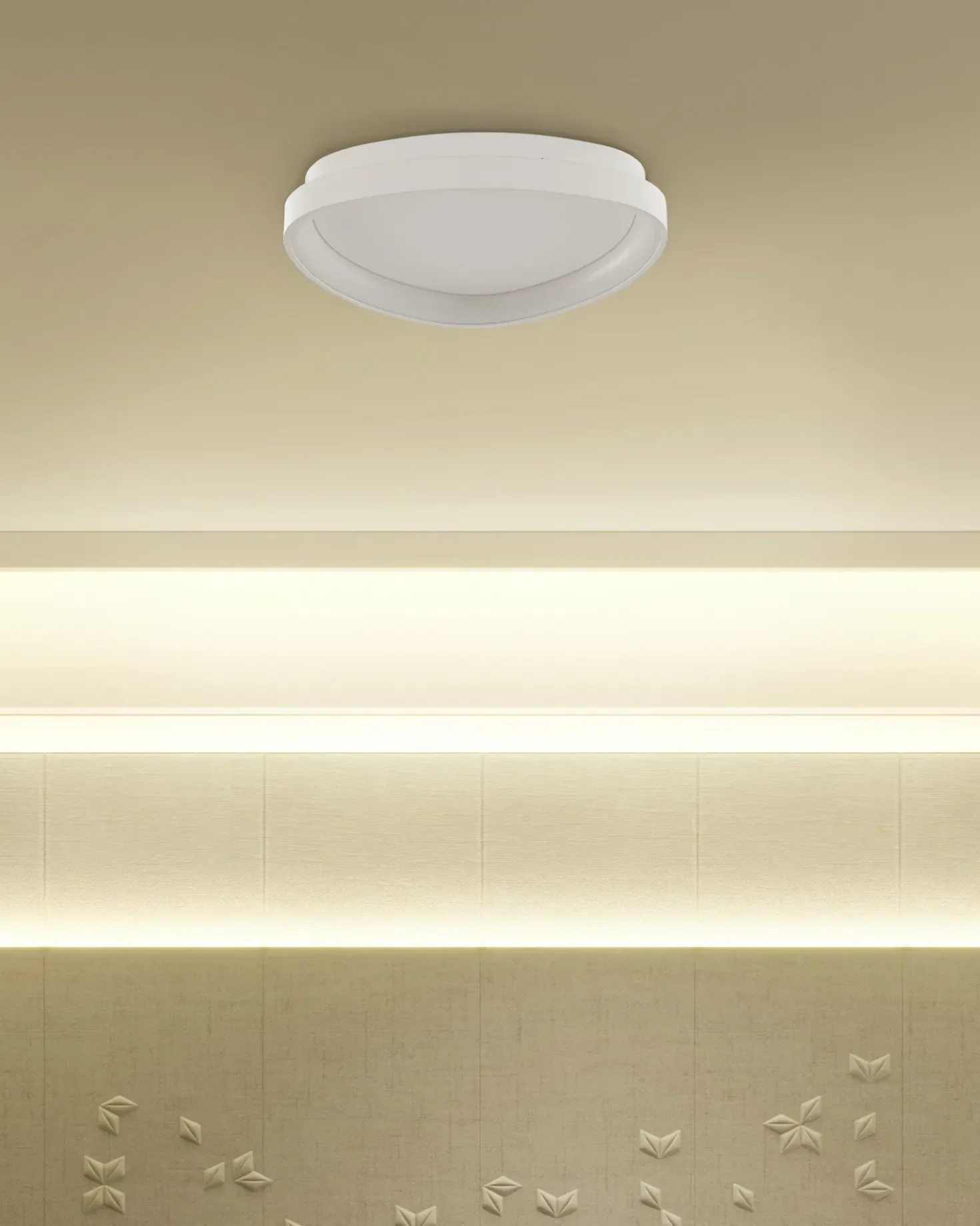 Lampadario a LED NANDING Metallo Bianco