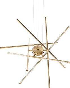 Lampadario a LED PALUN con dimmer Metallo Oro