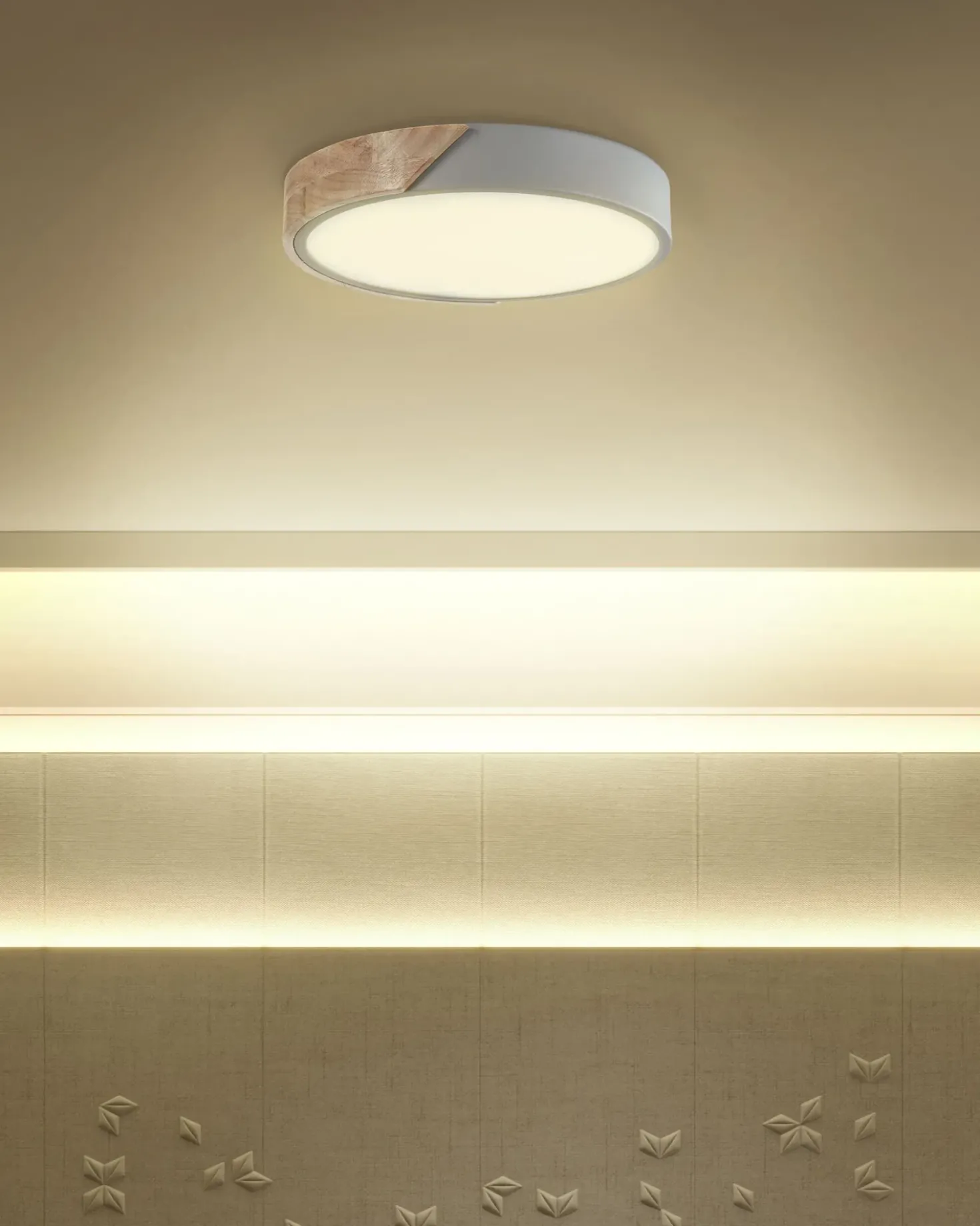 Lampadario a LED PATTANI Metallo Grigio