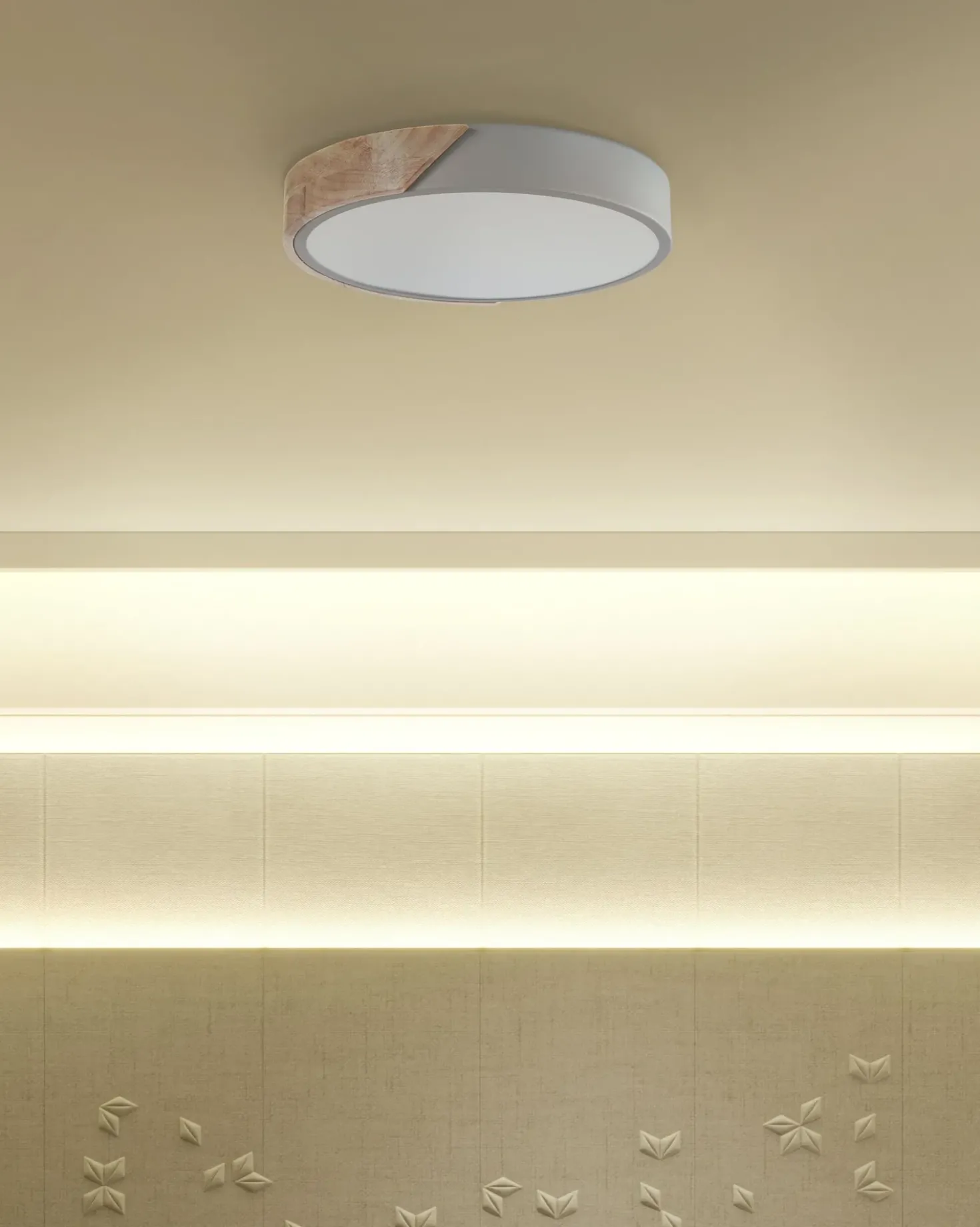 Lampadario a LED PATTANI Metallo Grigio