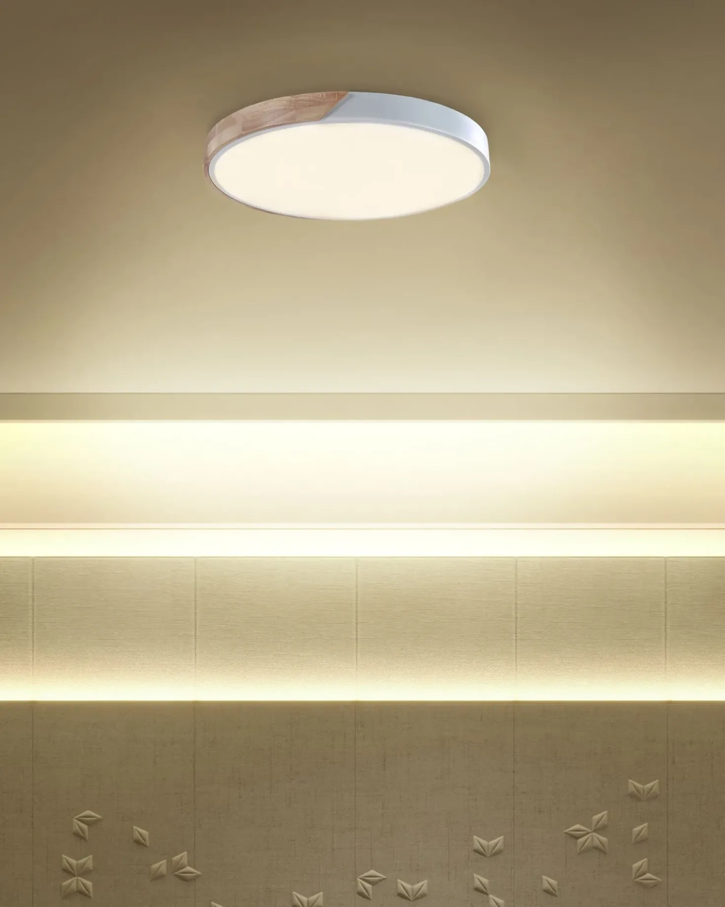 Lampadario a LED PATTANI Metallo Bianco