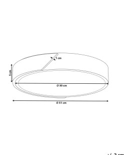 Lampadario a LED PATTANI Metallo Bianco