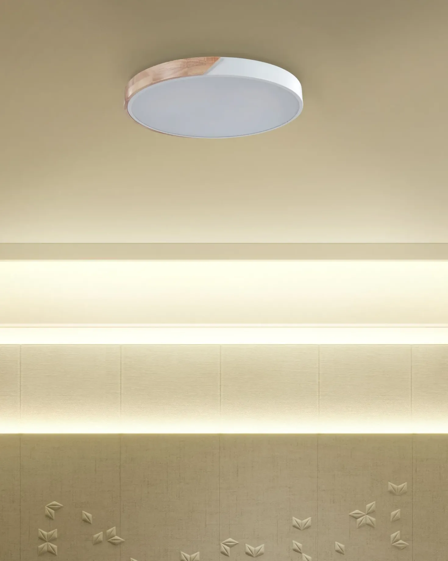 Lampadario a LED PATTANI Metallo Bianco