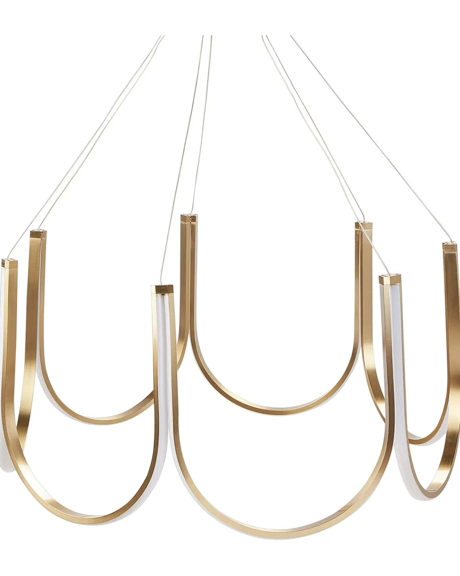 Lampadario a LED PERQUENO Metallo Oro