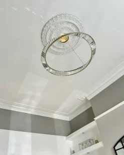 Lampadario a LED ROSENDE Metallo Oro