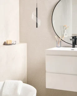 Lampadario a LED SARELA Metallo Nero