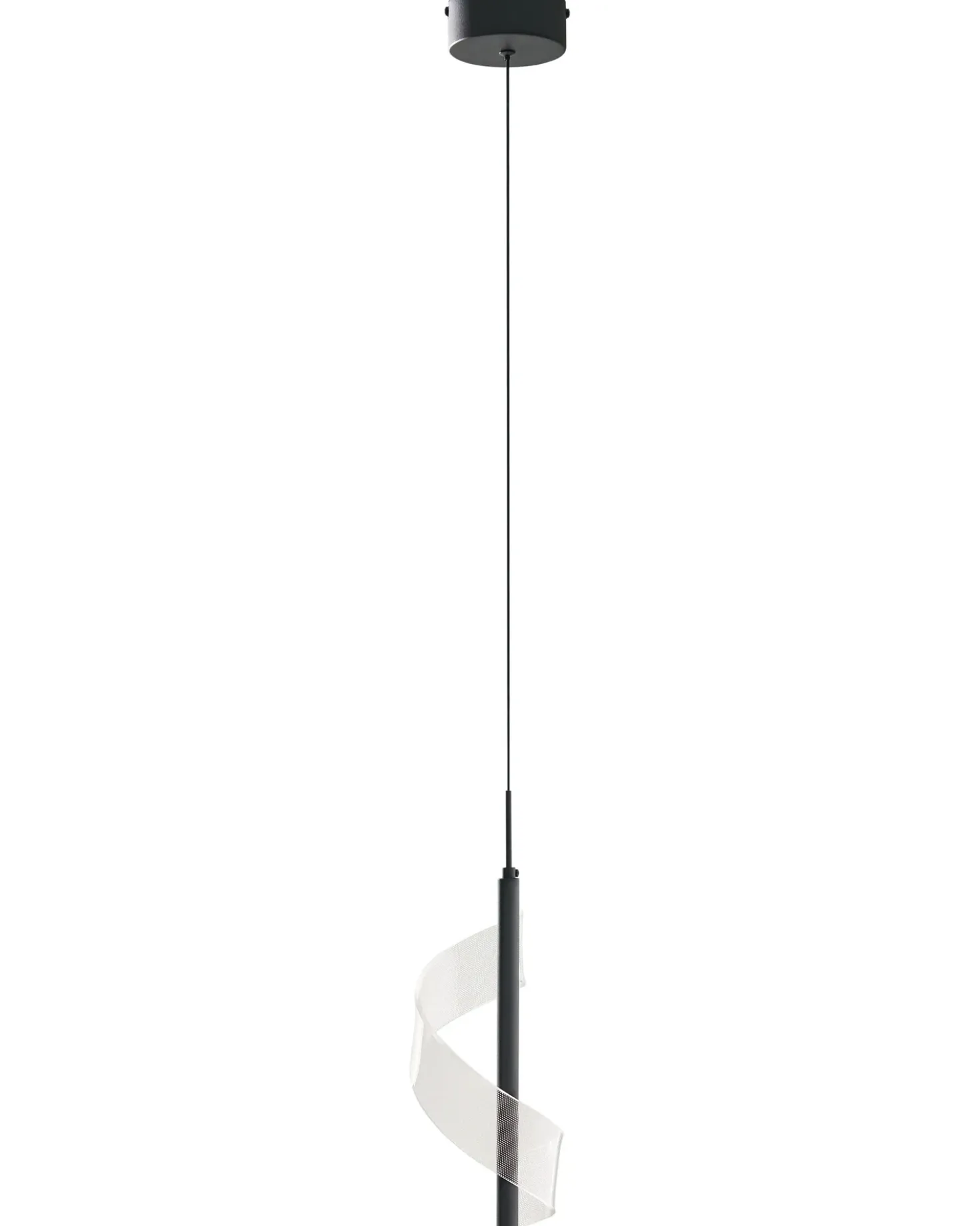 Lampadario a LED SARELA Metallo Nero