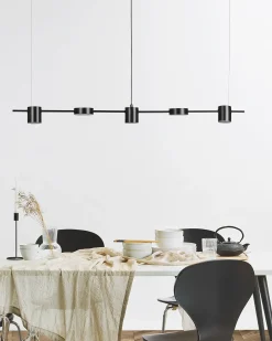 Lampadario a LED SESTRA Metallo Nero