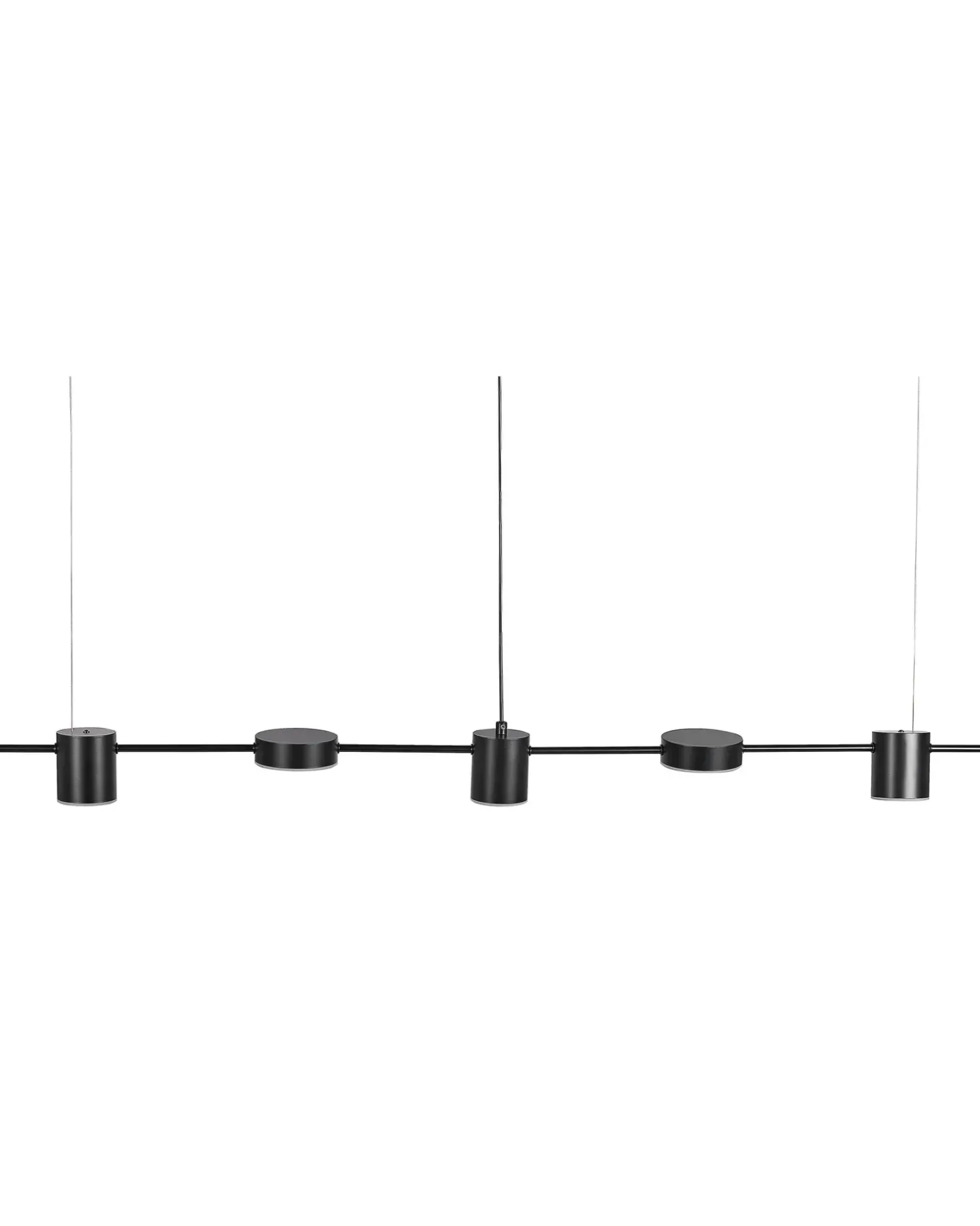 Lampadario a LED SESTRA Metallo Nero