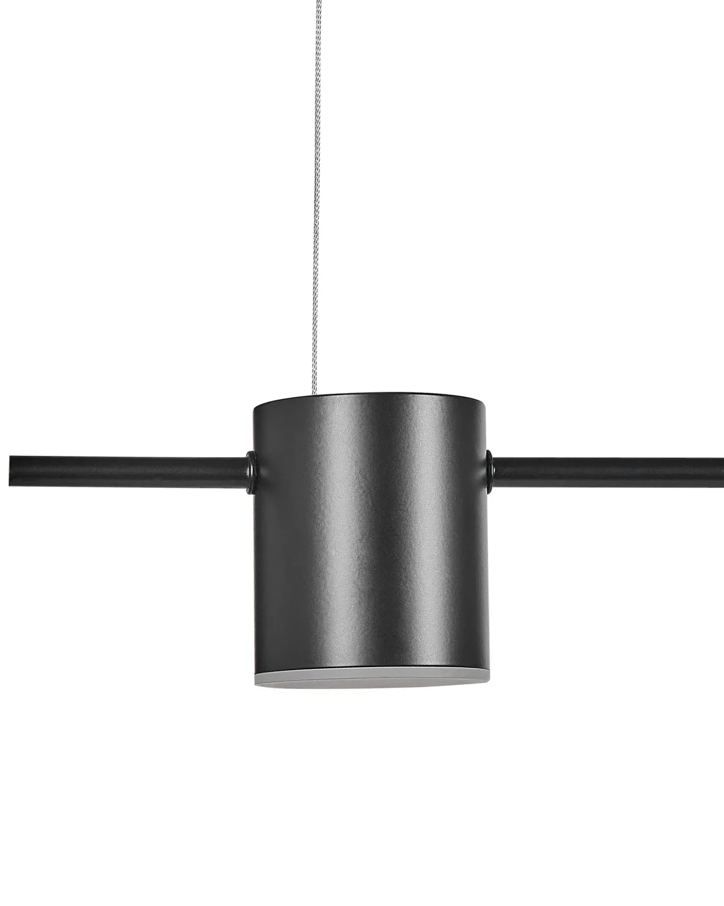 Lampadario a LED SESTRA Metallo Nero