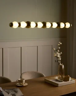 Lampadario a LED SORA Vetro Oro