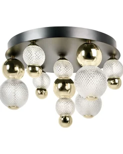 Lampadario a LED SORA Vetro Oro