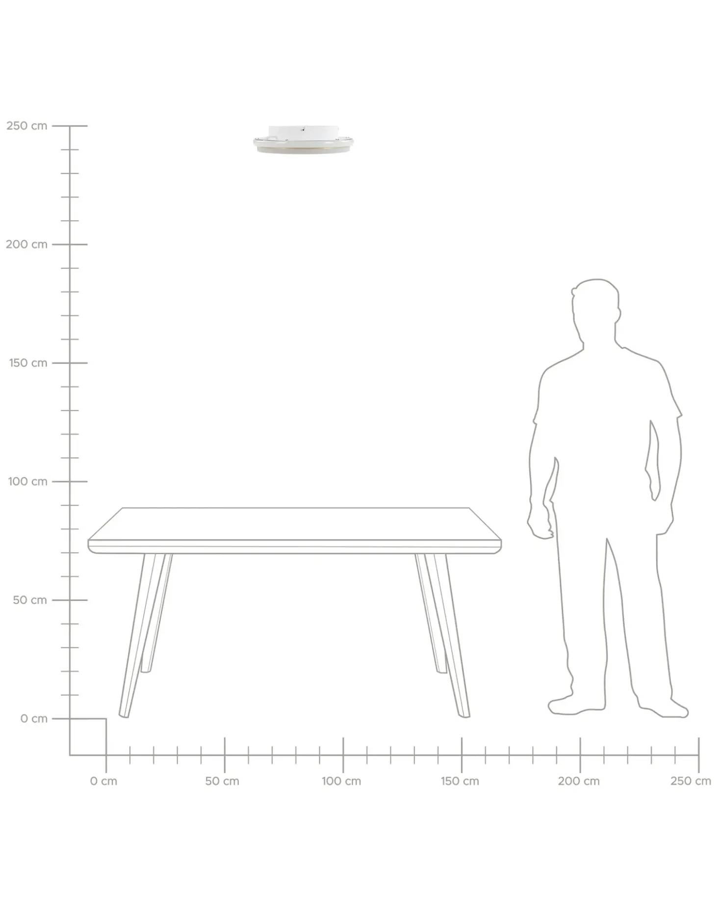 Lampadario a LED TAPING Metallo Oro