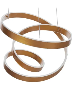 Lampadario a LED WANLI Metallo Oro