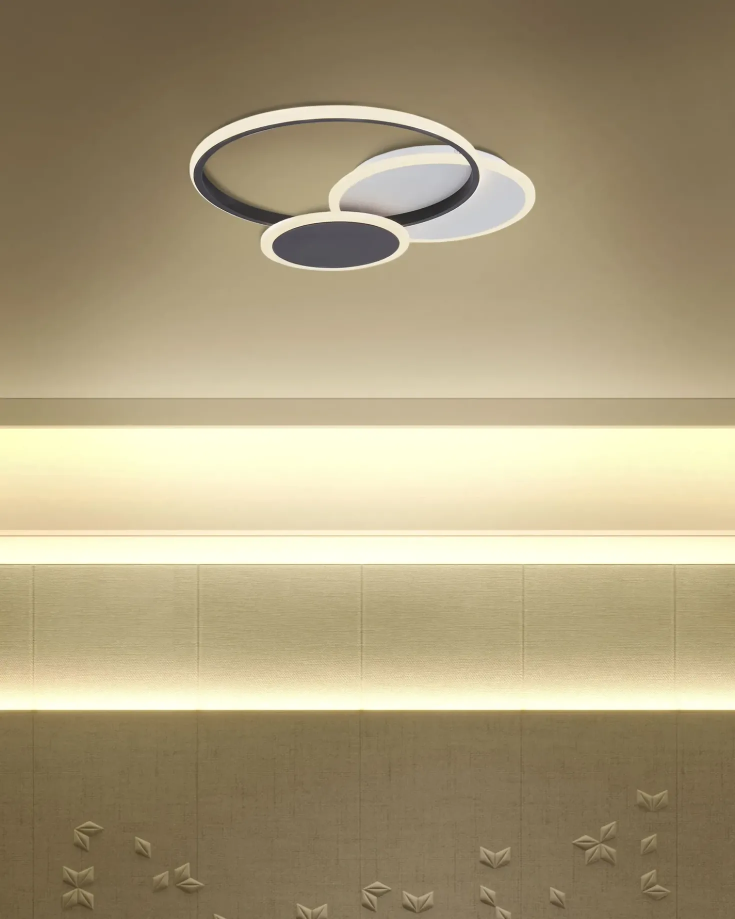 Lampadario a LED ZAMI Metallo Nero
