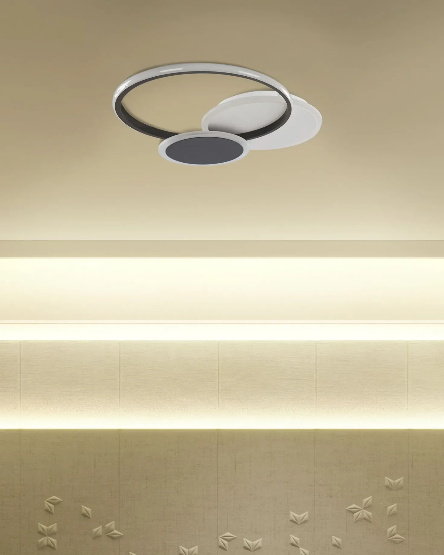 Lampadario a LED ZAMI Metallo Nero
