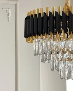 Lampadario ABELLAS Metallo Oro