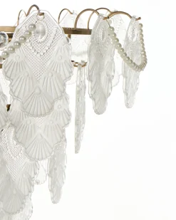 Lampadario ACARIGUA Vetro Ottone