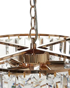 Lampadario ACHEIRO L Cristallo Oro
