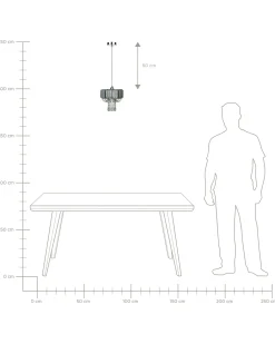 Lampadario ADORN Metallo Grigio chiaro