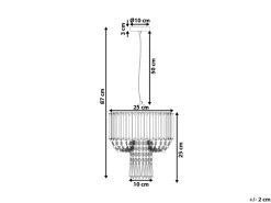 Lampadario ADORN Metallo Trasparente