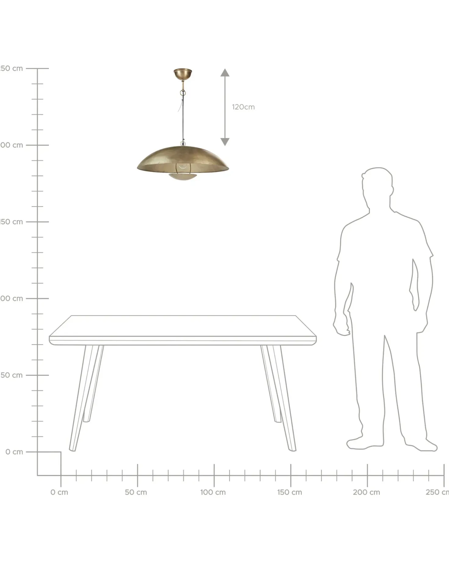 Lampadario AGRANI Metallo Oro