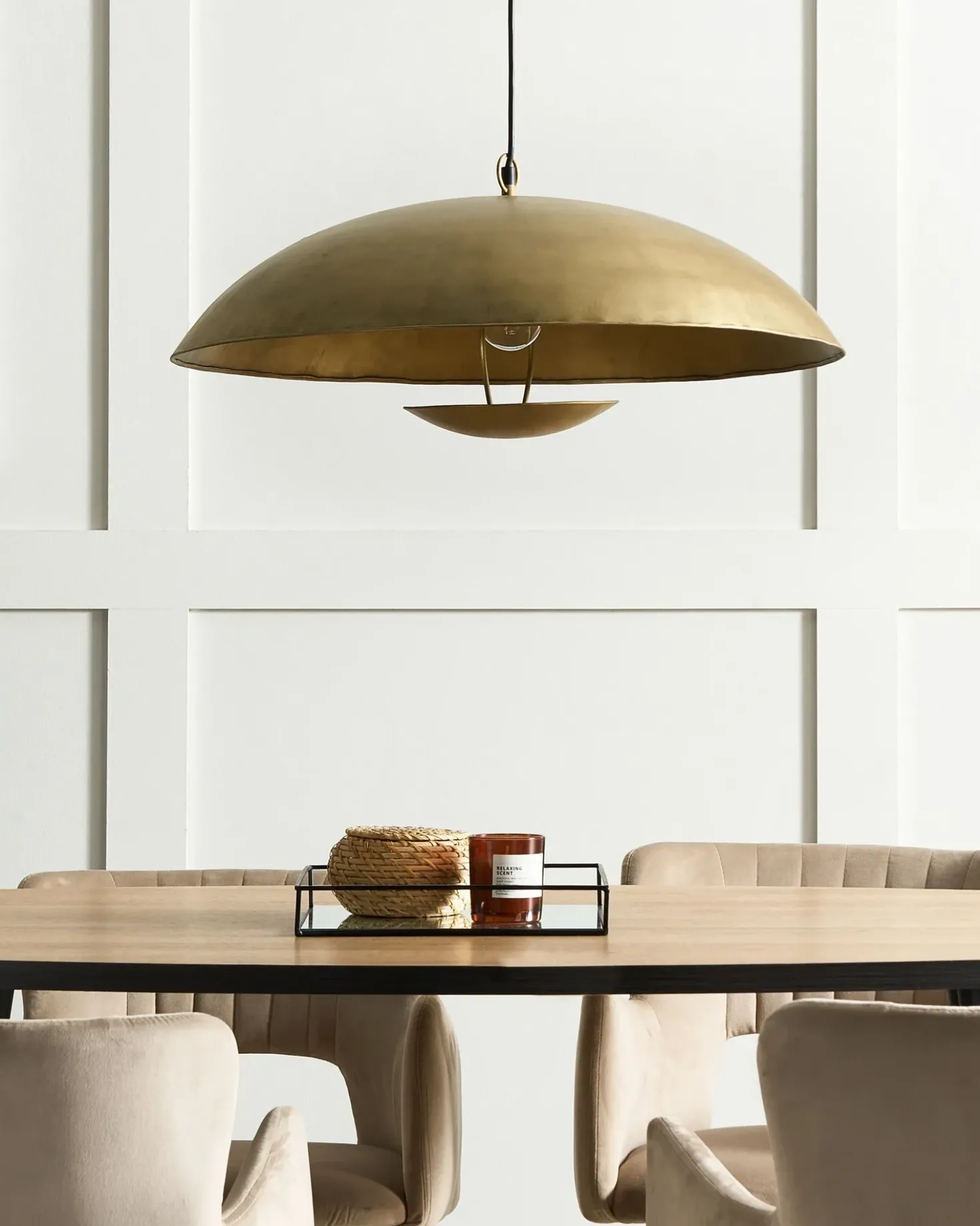 Lampadario AGRANI Metallo Oro