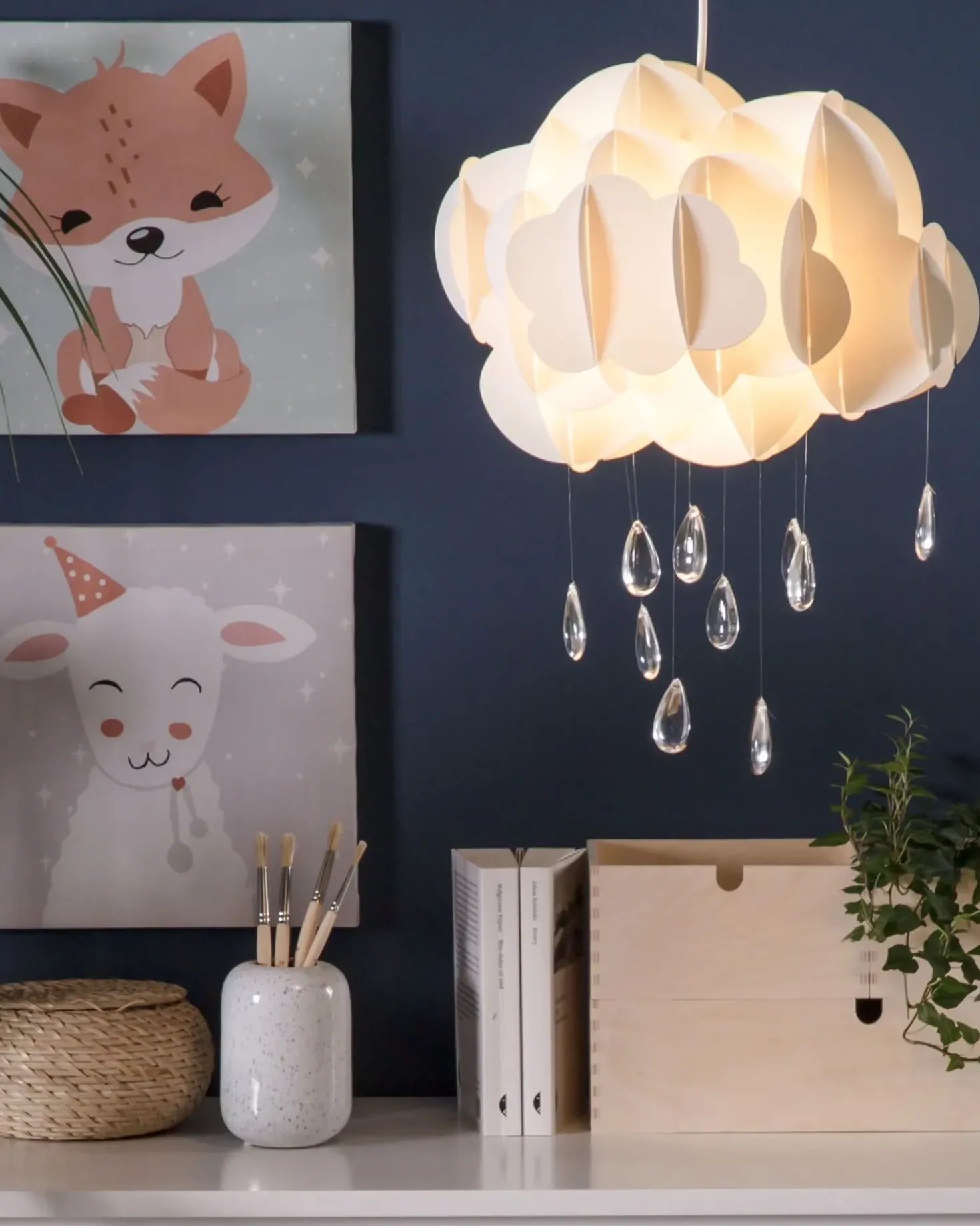 Lampadario AILENNE Bianco