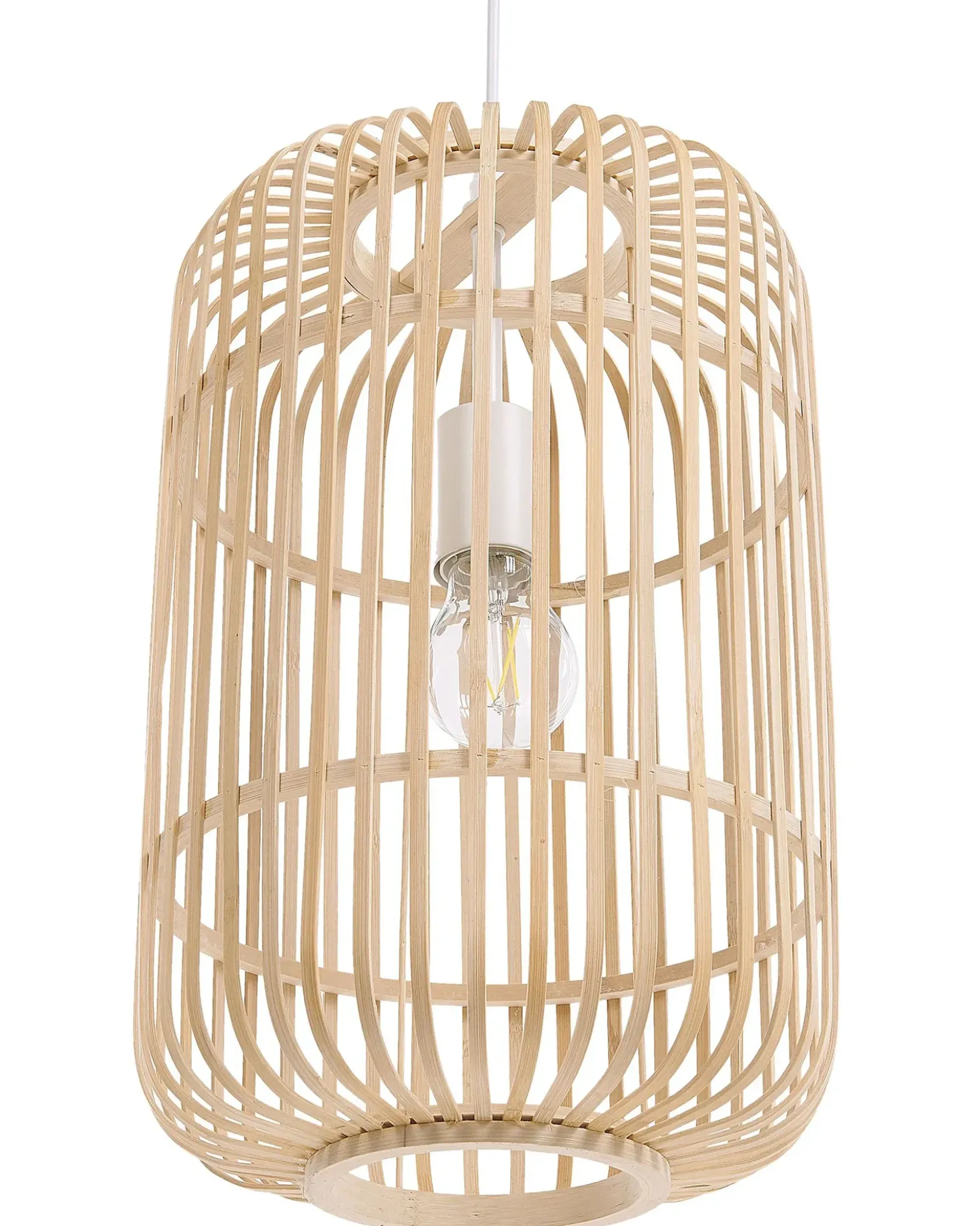 Lampadario AISNE Bambù Marrone chiaro