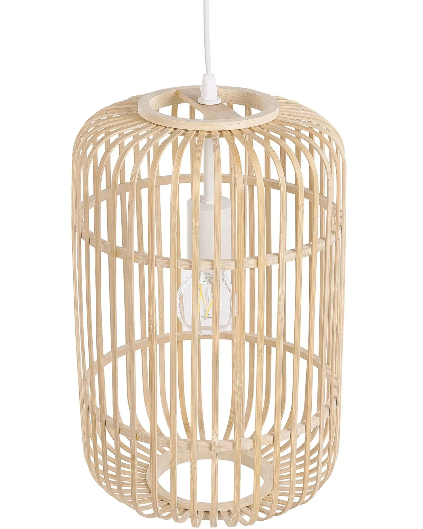 Lampadario AISNE Bambù Marrone chiaro