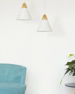 Lampadario ALBANO Metallo Bianco