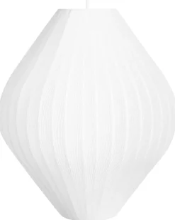 Lampadario ALME Tessuto Bianco