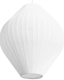 Lampadario ALME Tessuto Bianco