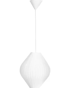 Lampadario ALME Tessuto Bianco