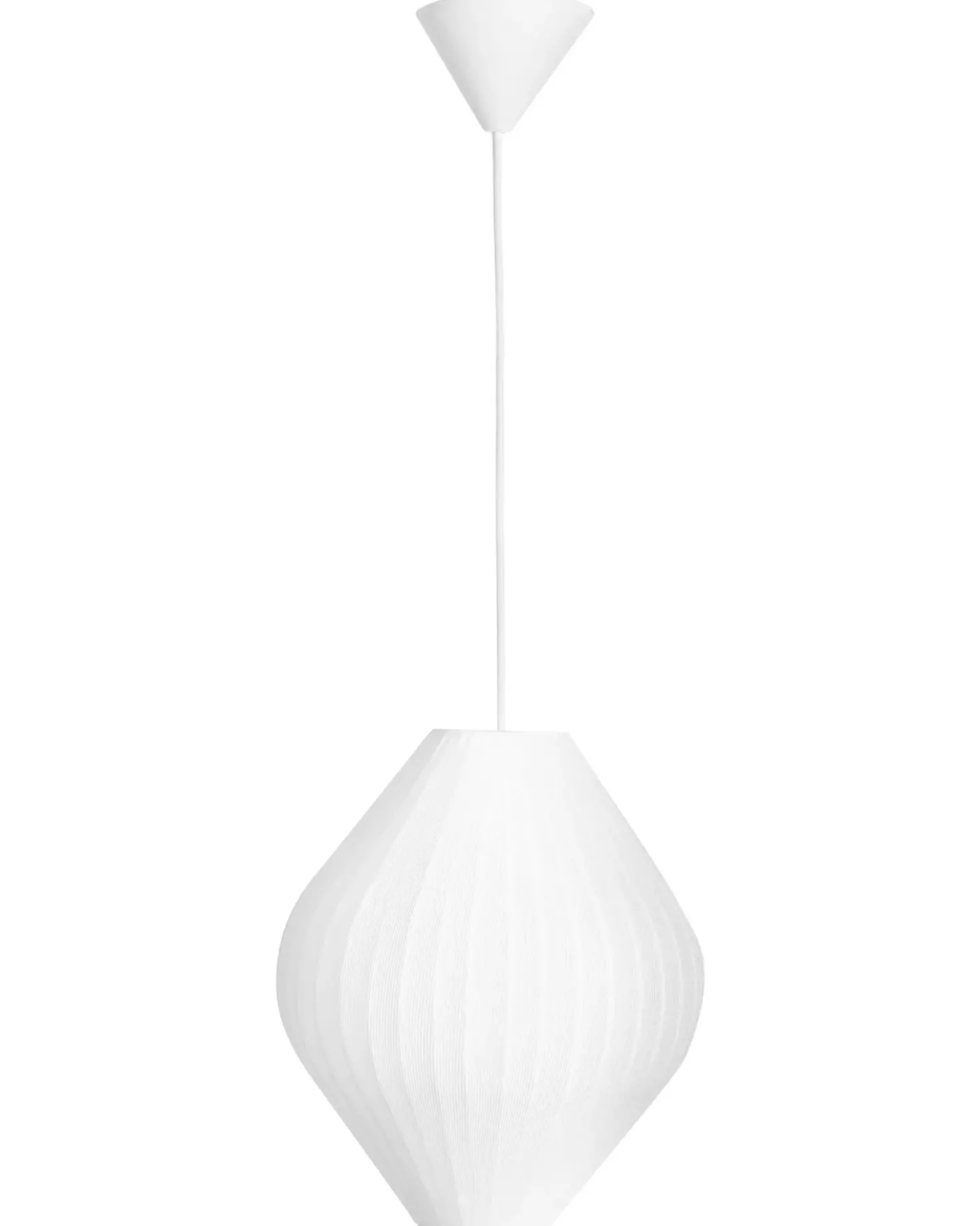 Lampadario ALME Tessuto Bianco