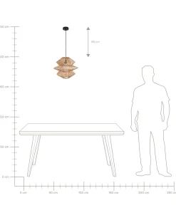 Lampadario ANDUKI Rattan Naturale