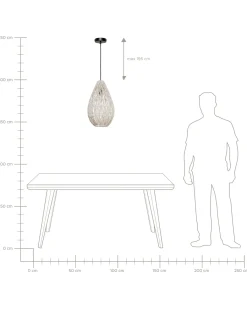 Lampadario ANNOTTO Cotone Beige