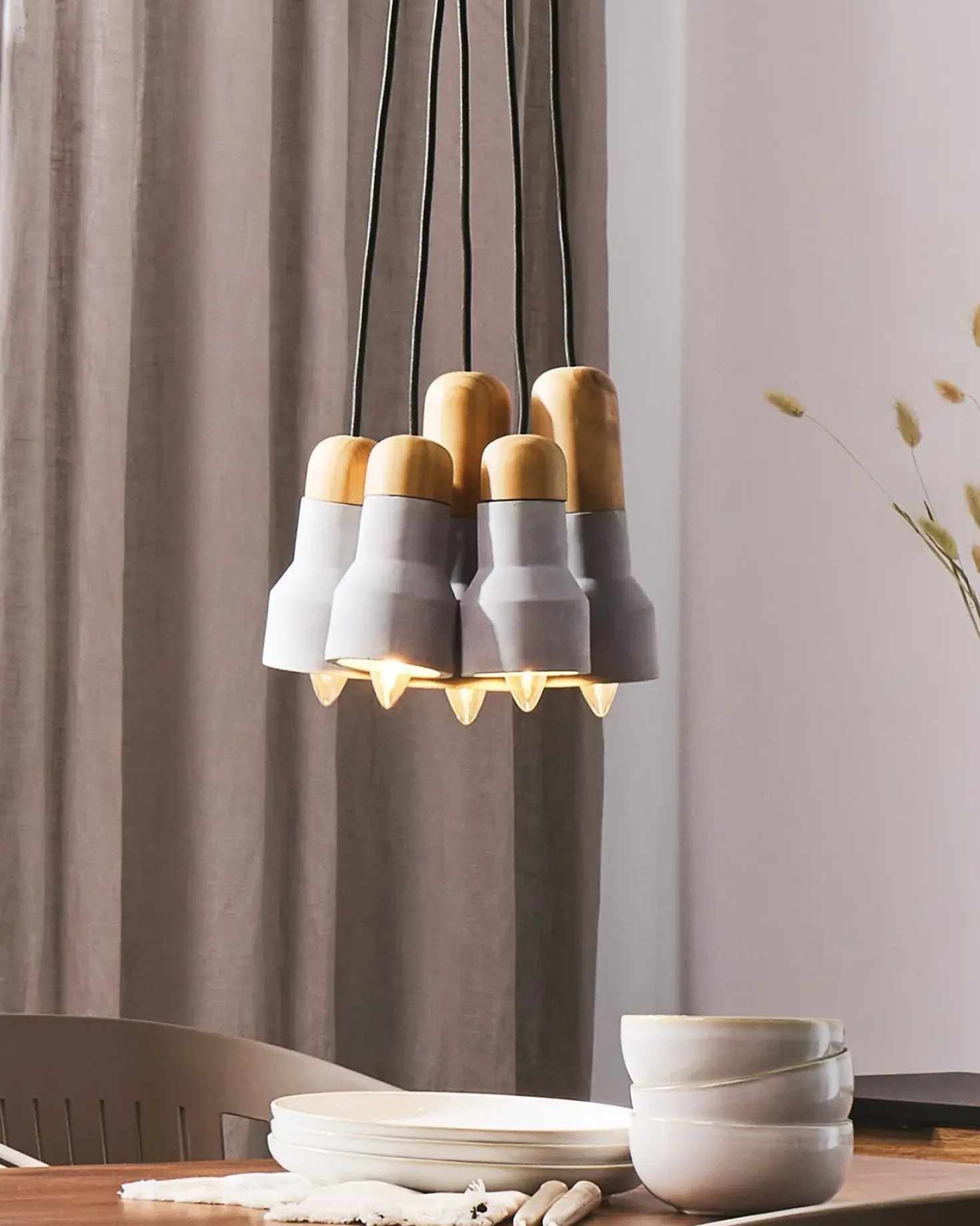 Lampadario APURE Cemento Grigio