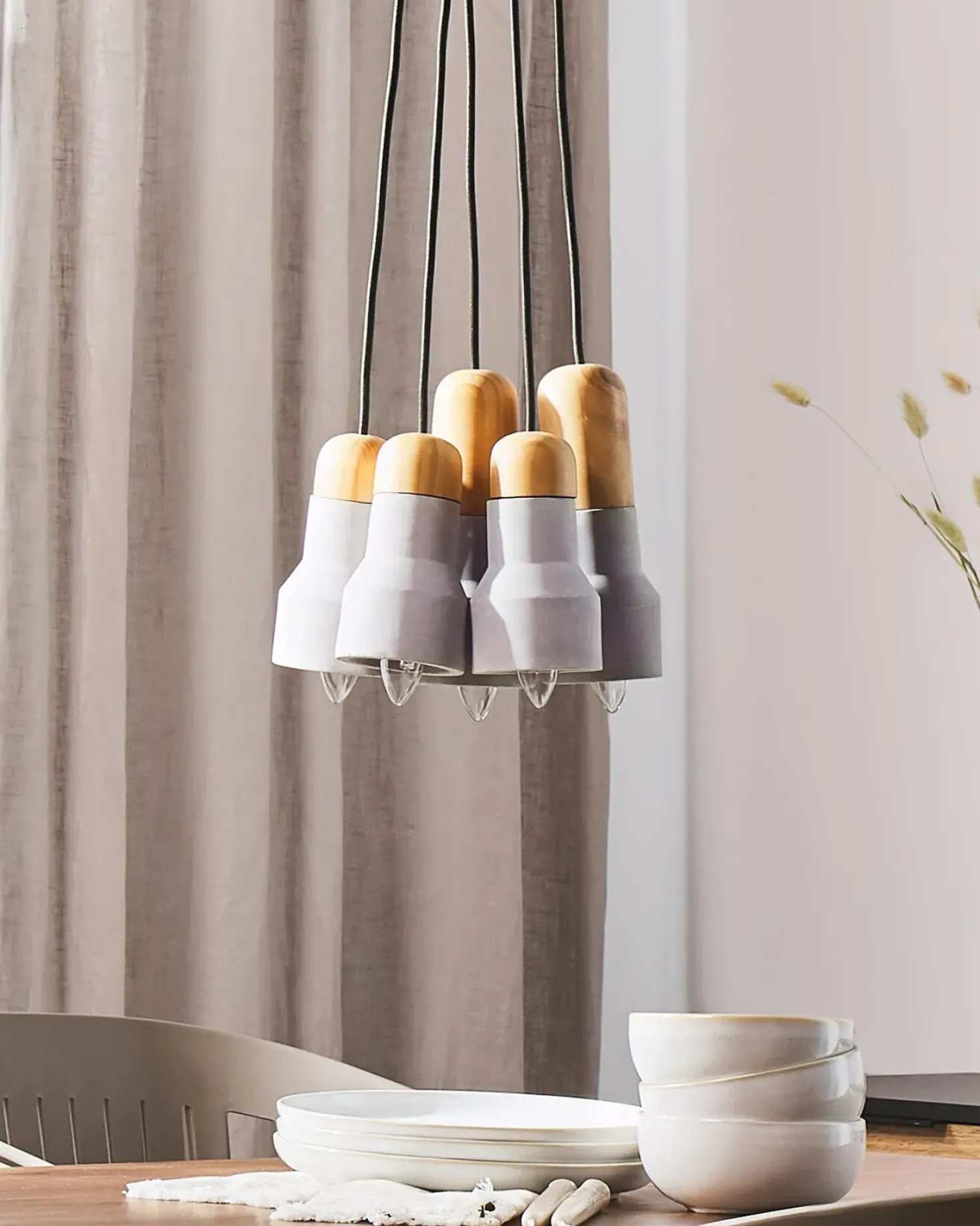Lampadario APURE Cemento Grigio