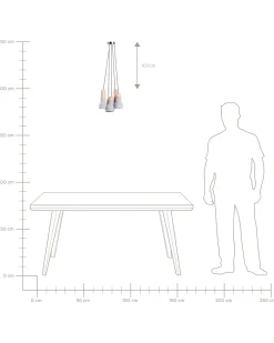 Lampadario APURE Cemento Grigio