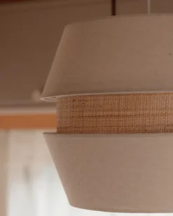 Lampadario ATOYAC Lino sintetico Beige