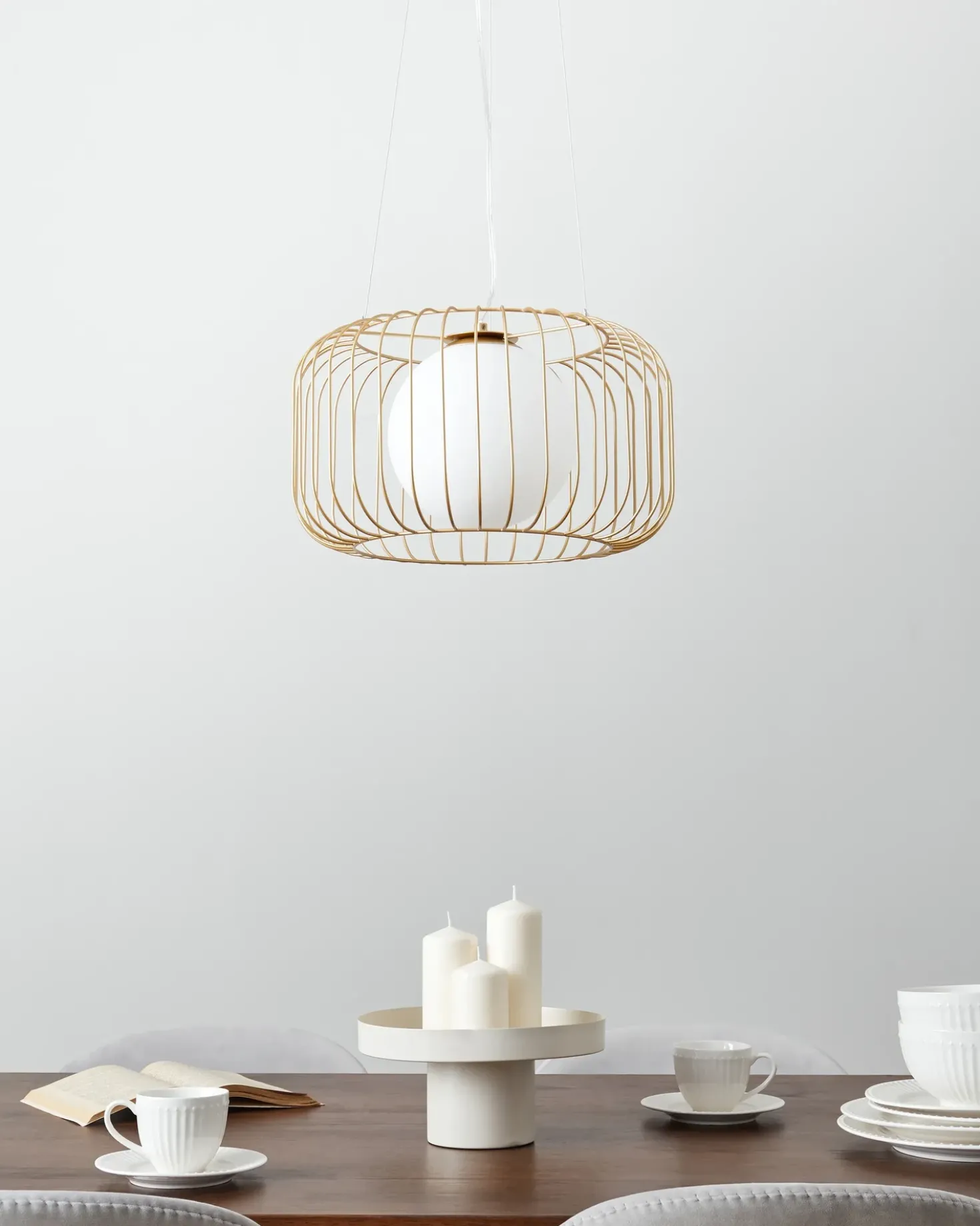 Lampadario BAIROA Metallo Oro