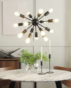 Lampadario BALAGAS Metallo Nero