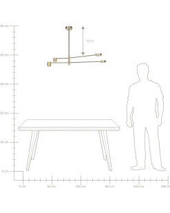 Lampadario BANDON Metallo Oro