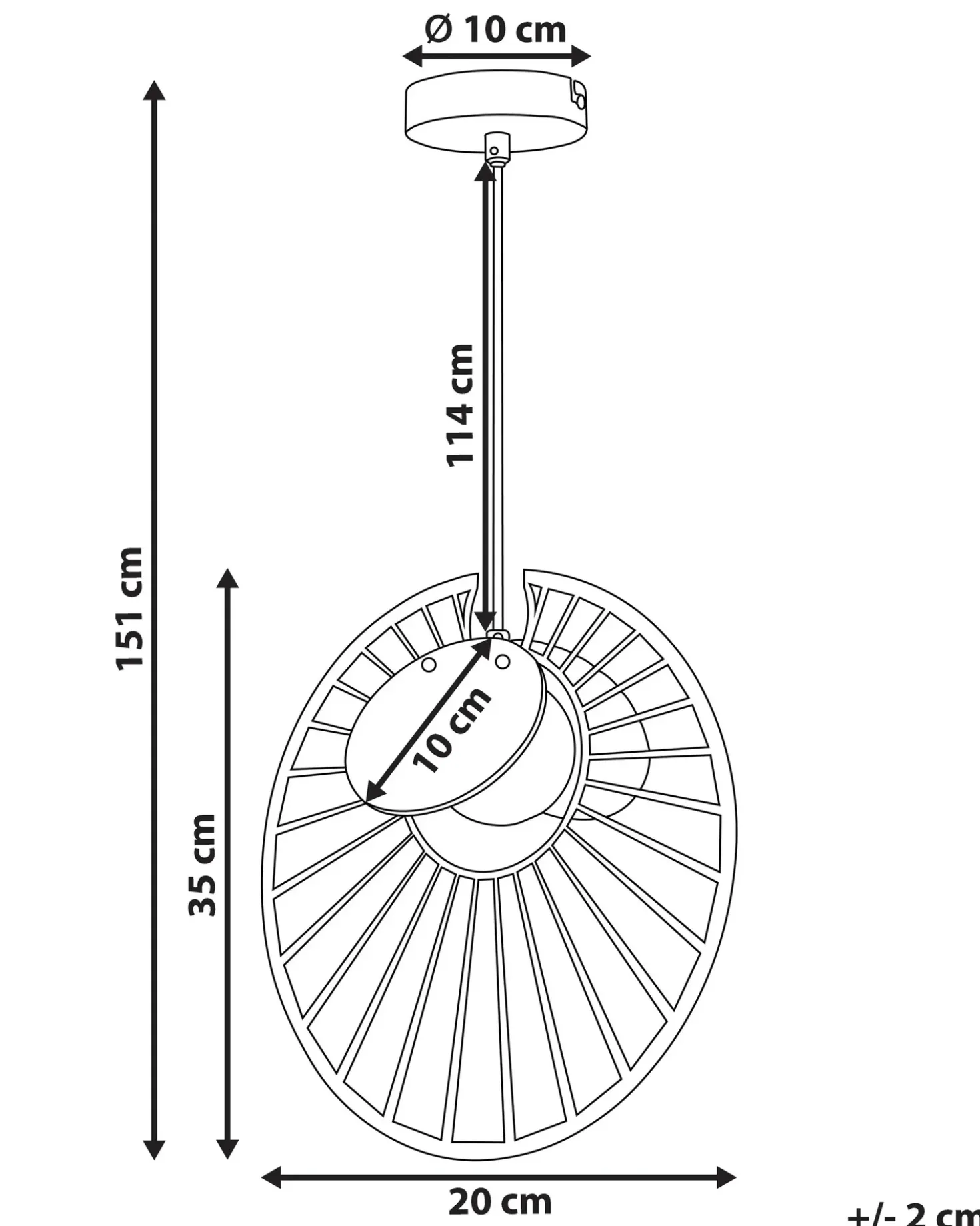 Lampadario BARGO Metallo Oro