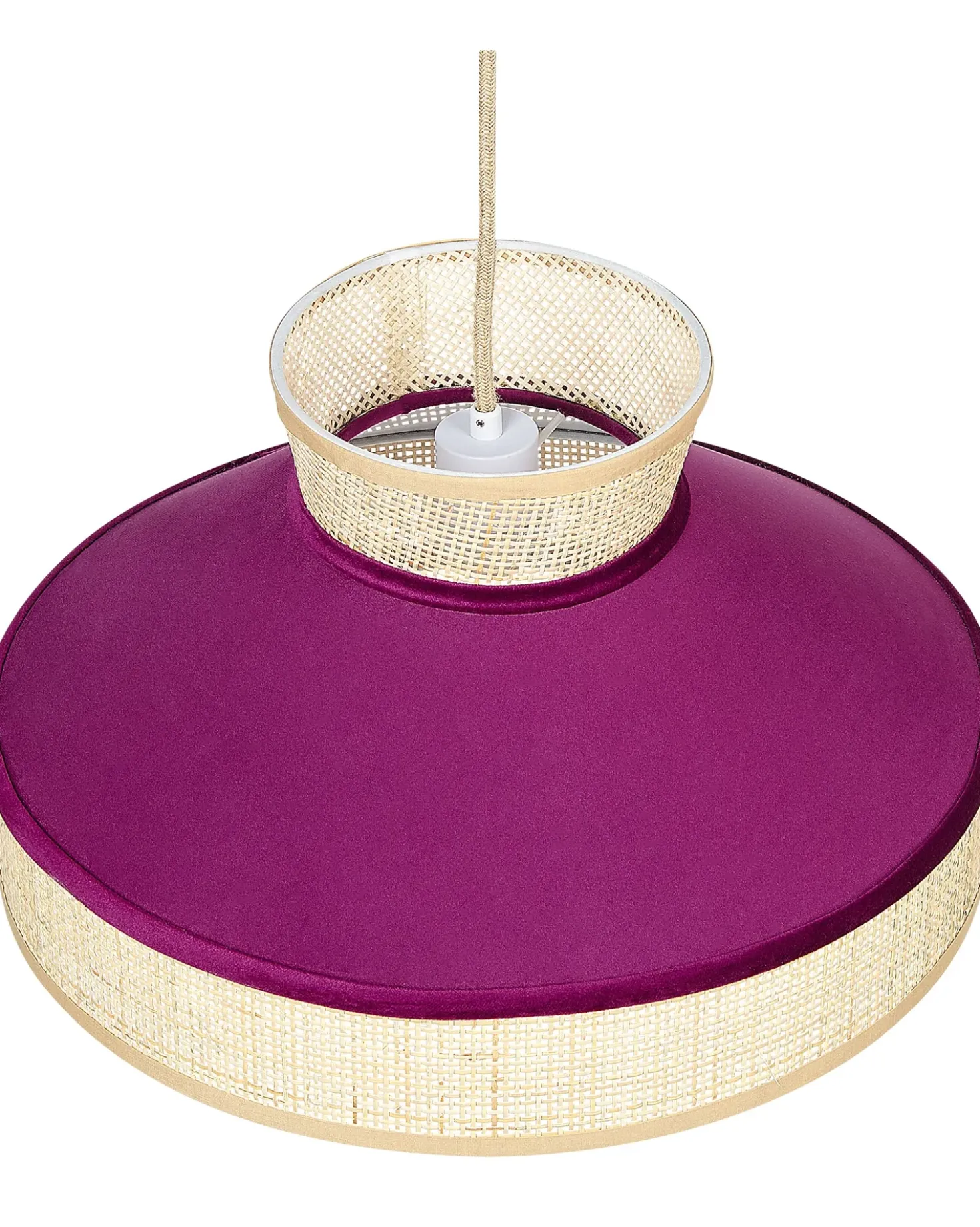 Lampadario BATALI Rattan Fucsia